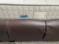 Bett Tufty Time Leder 1228350 Kora Dunkelbraun Füße Eiche Natur Inklusiv Matratze und Lattenrost