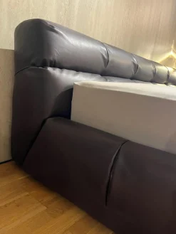 Bett Tufty Time Leder 1228350 Kora Dunkelbraun Füße Eiche Natur Inklusiv Matratze und Lattenrost