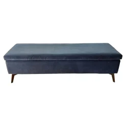 Bettbank Backflip Stoff Samt dunkelblau Allure Velvet CA 1357055 C