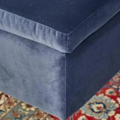 Bettbank Backflip Stoff Samt dunkelblau Allure Velvet CA 1357055 C