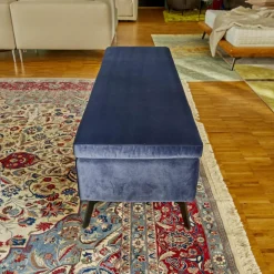 Bettbank Backflip Stoff Samt dunkelblau Allure Velvet CA 1357055 C