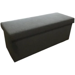 Betttruhe Modell Deluxe Stoff 4672 Ontario Farbe 20 Hellgrau Uni