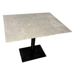 Bistrotisch Bistro P Tischplatte Keramik Focus Piombo Gestell Metall Schwarz