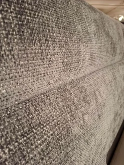 Boxspringbett Arran Stoff S TRE16 Dunkelgrau Füße Schwebesockel Inklusive Matratze