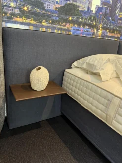 Boxspringbett Basis 25B Stoff Nils 450 Denim Mit Keder Grau Kopfteil Paio Leder Provence Schoko Braun Füße Buche Mit Matratze