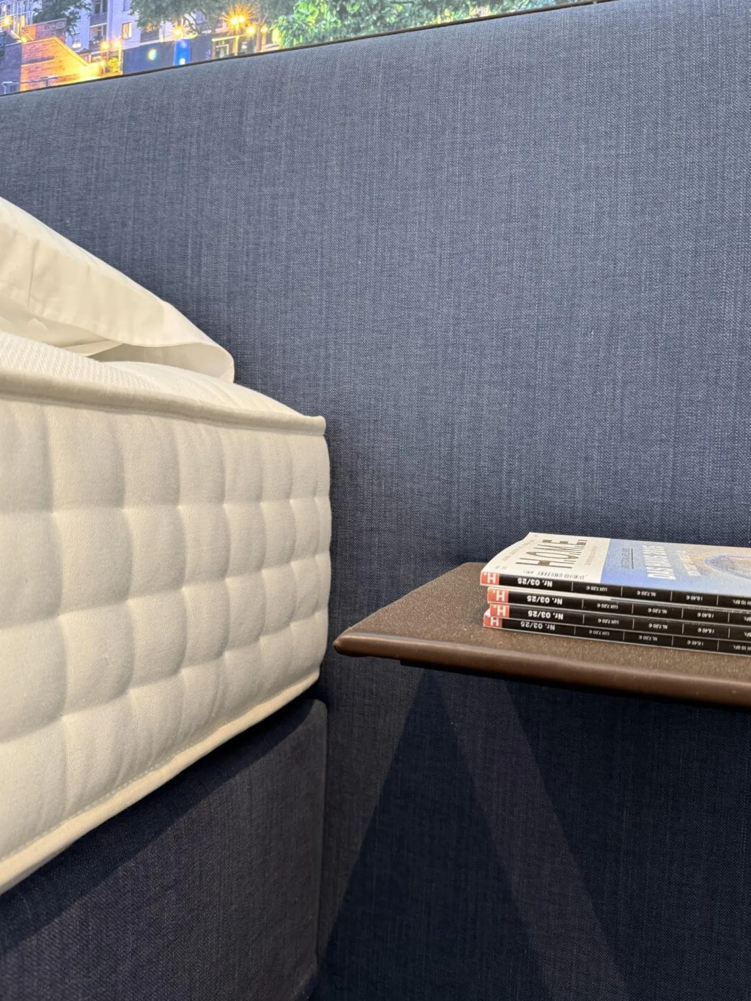 Boxspringbett Basis 25B Stoff Nils 450 Denim Mit Keder Grau Kopfteil Paio Leder Provence Schoko Braun Füße Buche Mit Matratze