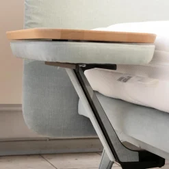 Boxspringbett Finesse Stoff KSC Mint Fuß Alu Rahmen Starr Mit 2 Matratzen Und 2 Nachtkkommoden