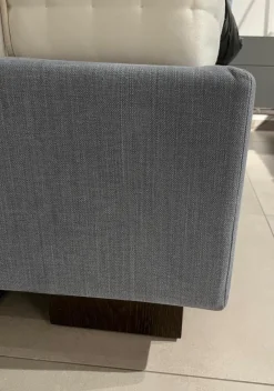 Boxspringbett Gala Rahmen 28M 3B Stoff Nils 440 Sky Grau Blau Kopfteil Quadro Füße Eiche Wenge Inklusive 2 Matratzen Divina