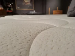 Boxspringbett Montreal Stoff S TBB1 08 Beige Holzfuß H821 Eiche 400 Geölt Inklusive Matratze