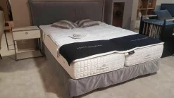 Boxspringbett Set Smart Volant mit 2 Matratzen Omega Spring H17 und Topper