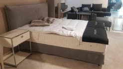 Boxspringbett Set Smart Volant mit 2 Matratzen Omega Spring H17 und Topper