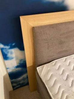 Boxspringbett Taara Stoff Rebel 12 Taupe mit Verstellfunktionen