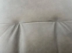 Bürodrehstuhl Leadchair Management Soft Leder Vintage 1436 Fango Grau 5 Stern Gestell Metall Schwarz Matt