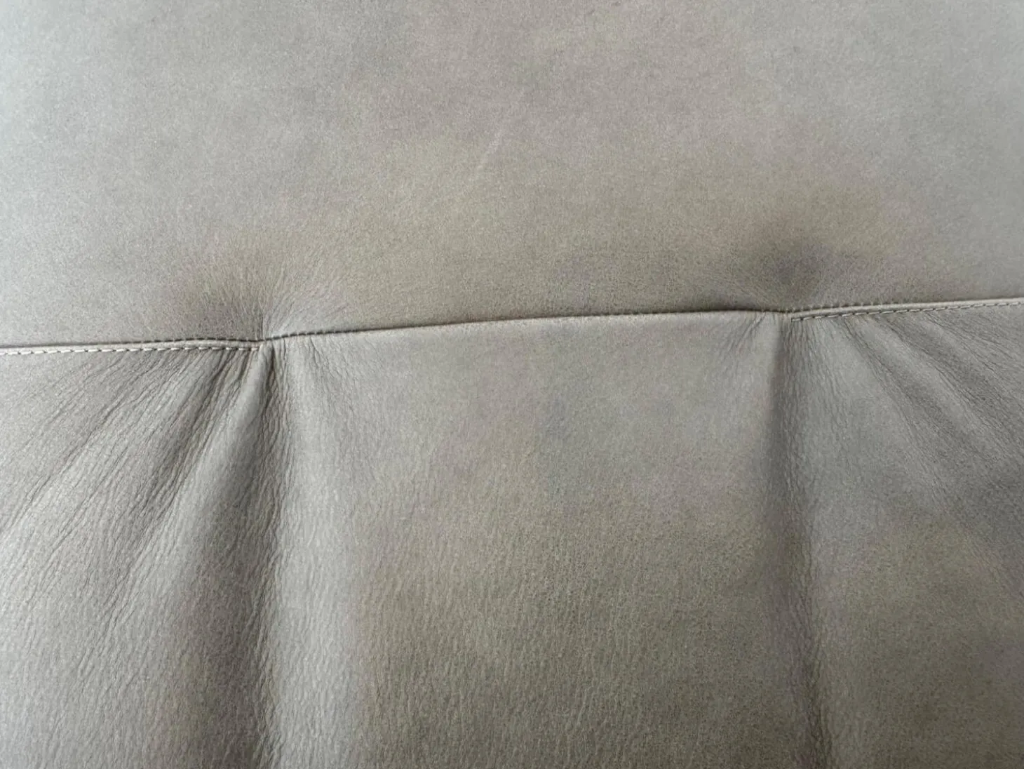 Bürodrehstuhl Leadchair Management Soft Leder Vintage 1436 Fango Grau 5 Stern Gestell Metall Schwarz Matt