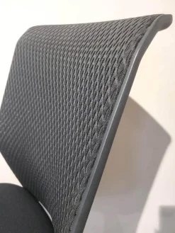 Bürostuhl Id Mesh Bezug Sitz Plano Nero Schwarz Rücken Diamond Mesh Nero F30 Schwarz Gestell Edelstahl Mit Rollen Schwarz