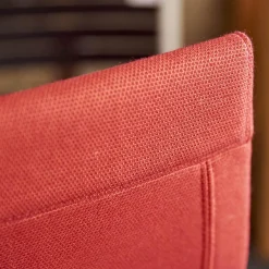 Bürostuhl Valea Elle Bezugsstoff Swing 806 Rot Vierfuß Kreuz Gestell Verchromt Mit Hohem Rücken