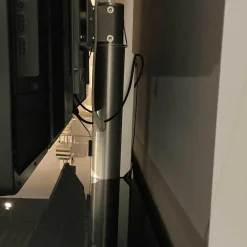 Catena Hifimöbel Korpus Schwarz Hochglanz Lautsprechertuch Schwarz mit Lautsprechersystem