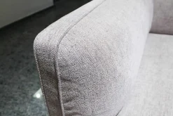 Chaiselongue Paul Stoff Widia W3822 Grau Beige Füße Anthrazit