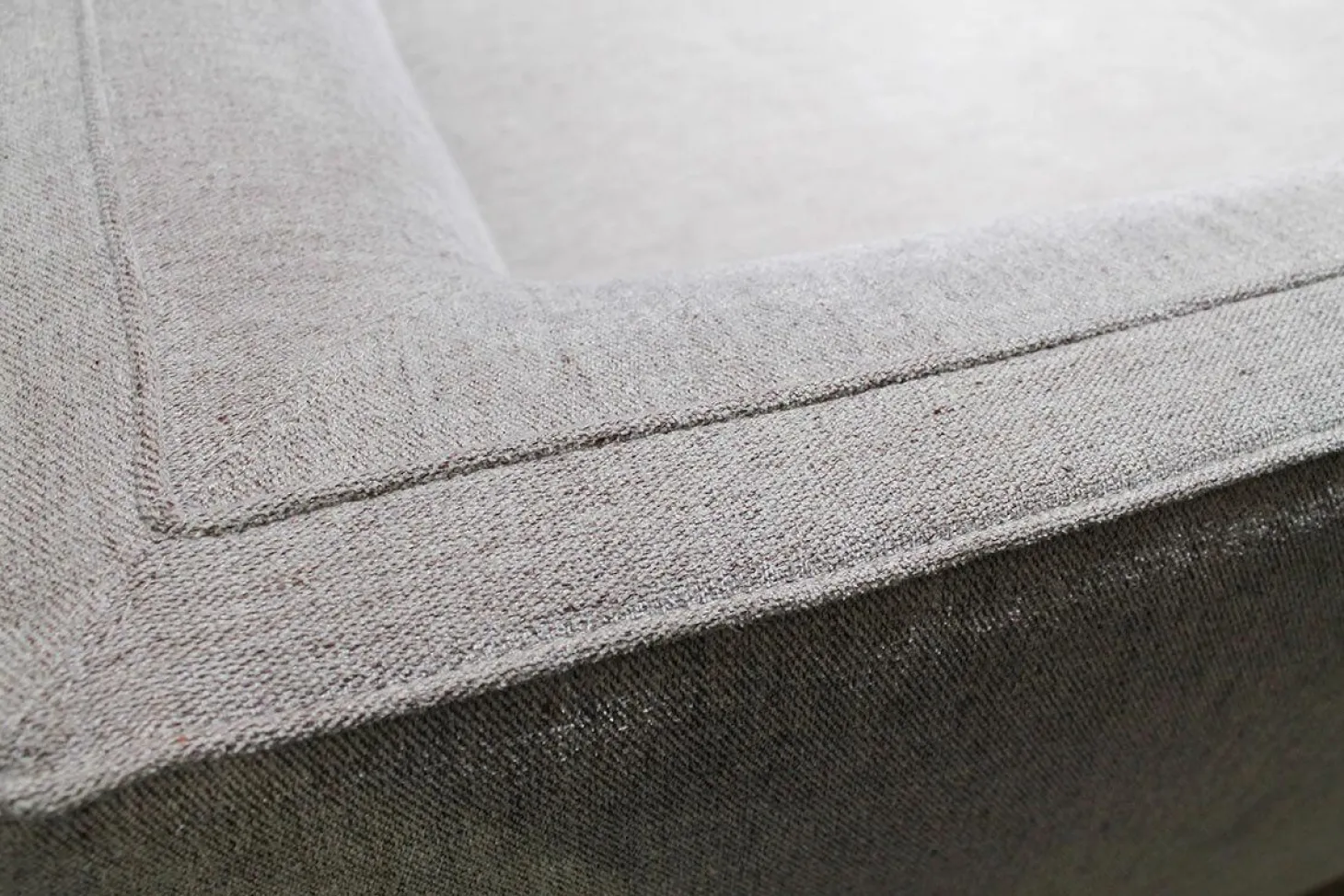 Chaiselongue Paul Stoff Widia W3822 Grau Beige Füße Anthrazit