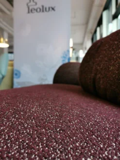 Chaiselongue Pulla Bezug Stoff 4 Mondo Viola 13 Füße Aluminium Poliert