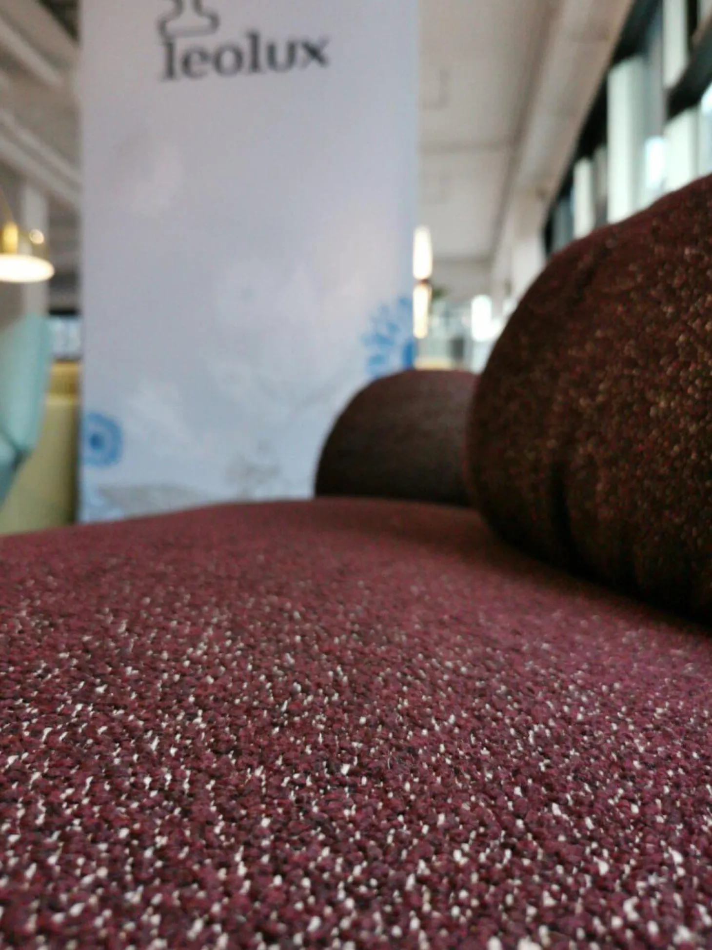 Chaiselongue Pulla Bezug Stoff 4 Mondo Viola 13 Füße Aluminium Poliert