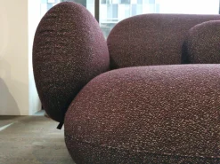 Chaiselongue Pulla Bezug Stoff 4 Mondo Viola 13 Füße Aluminium Poliert