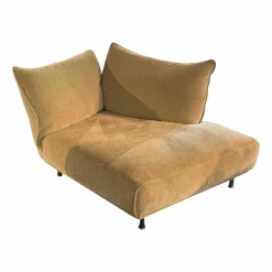 Chaiselongue Standalto Stoff T8575-33 Creme Füße Paladium Metall