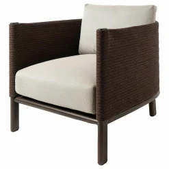 Clubsessel Giro Geflecht Chesnut Soga 475 Bezug Porous Frey 08L Gestell Cinnamon Teak