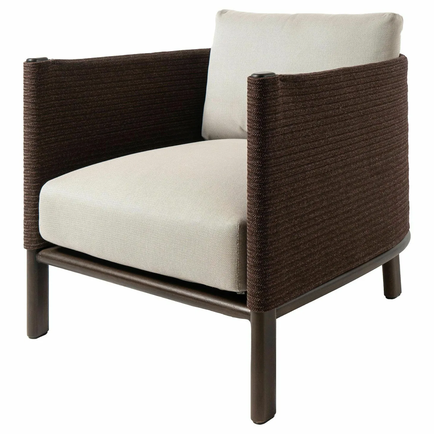 Clubsessel Giro Geflecht Chesnut Soga 475 Bezug Porous Frey 08L Gestell Cinnamon Teak