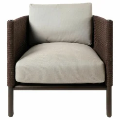 Clubsessel Giro Geflecht Chesnut Soga 475 Bezug Porous Frey 08L Gestell Cinnamon Teak