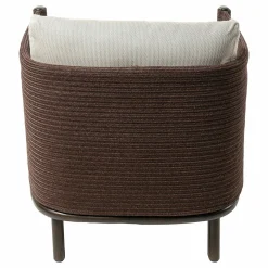 Clubsessel Giro Geflecht Chesnut Soga 475 Bezug Porous Frey 08L Gestell Cinnamon Teak