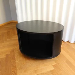 Container Ellipse Einstöckig Melamin Schwarz Profile Aluminium Schwarz