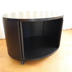 Container Ellipse Einstöckig Melamin Schwarz Profile Aluminium Schwarz