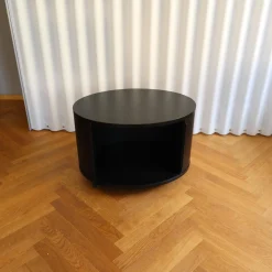 Container Ellipse Einstöckig Melamin Schwarz Profile Aluminium Schwarz