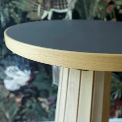 Container Table Bodhi Platte Lino Mauve Sockelhülle Eiche Weiß Lackiert