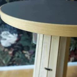 Container Table Bodhi Platte Lino Mauve Sockelhülle Eiche Weiß Lackiert