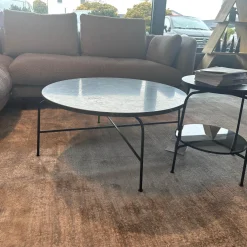 Couchtisch 947 471 Platte Stein Graphit Brown Grau Braun Gestell Stahl Verkehrsschwarz Lackiert