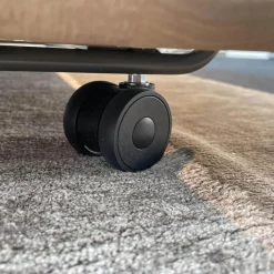 Couchtisch 931-542 Carrara Geledert Und Eiche Gestell Glatt Lackiert Matt Umbragrau