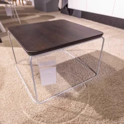 Couchtisch 151 Eckig H65 Eiche Dunkel Gestell Telegrau