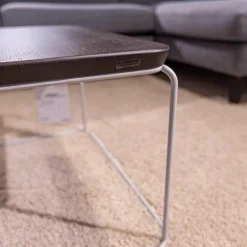 Couchtisch 151 Eckig H65 Eiche Dunkel Gestell Telegrau