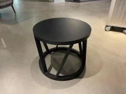 Couchtisch 920 Eiche Massiv H70 Schwarz Gebeizt