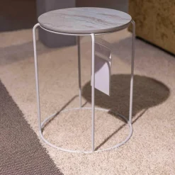 Couchtisch 151 Eiche Steinbeschichtet Blanco Gestell Telegrau