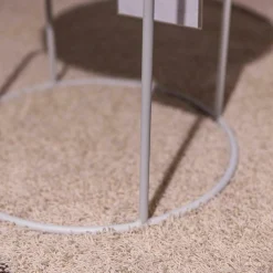 Couchtisch 151 Eiche Steinbeschichtet Blanco Gestell Telegrau