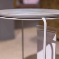 Couchtisch 151 Eiche Steinbeschichtet Blanco Gestell Telegrau