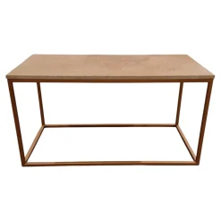 Couchtisch 985 MDF Beschichtet Mit Echtsteinfurnier Mit Sandstein Gestell Bronzefarbig
