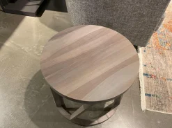 Couchtisch 920 Nussbaum Massiv Altgrau Gebeizt