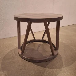 Couchtisch 920 Nussbaum Massiv Altgrau Gebeizt