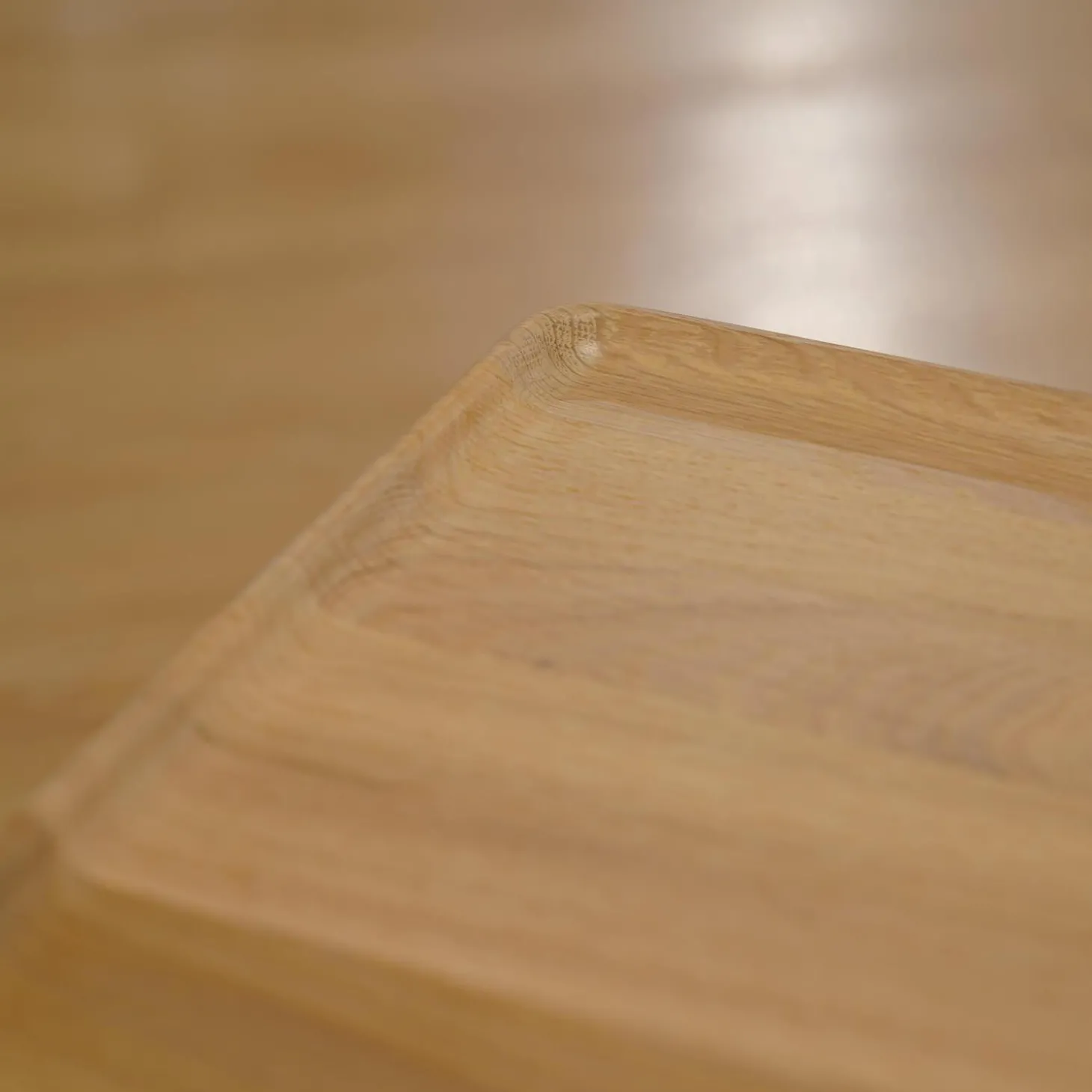 Couchtisch 934-511 Tischplatte Massiv Eiche Farblos Lackiert Gestell Stahl Lackiert Verkehrsschwarz