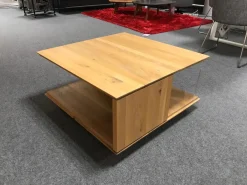 Couchtisch Alivio Ausführung Asteiche Massiv Bianco Geölt Auf Rollen