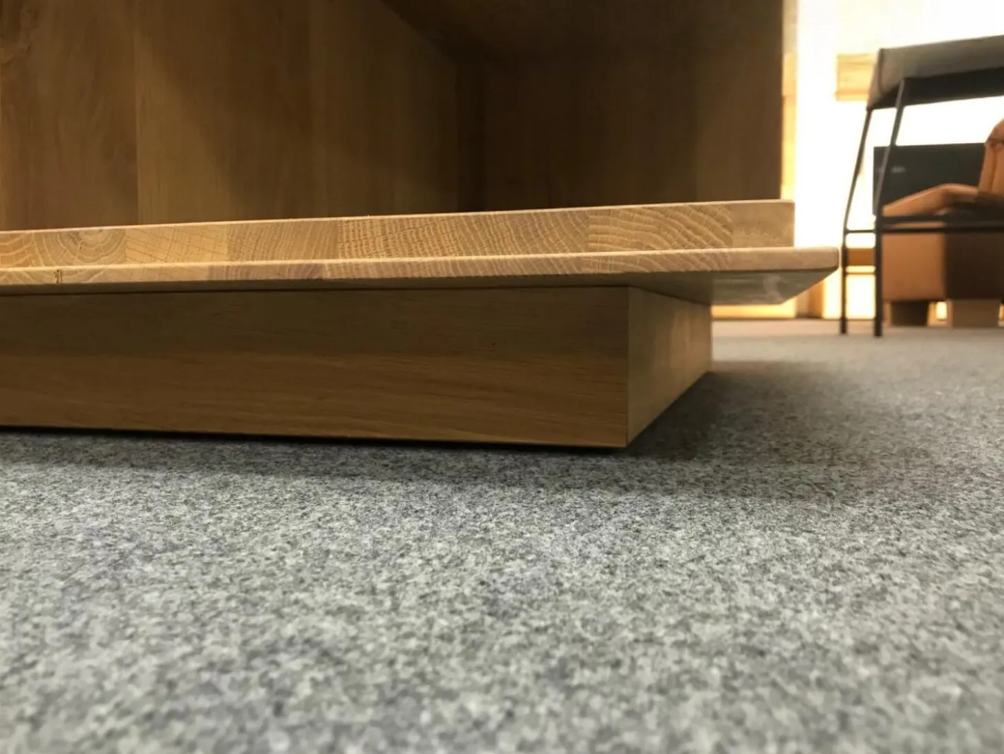 Couchtisch Alivio Ausführung Asteiche Massiv Bianco Geölt Auf Rollen